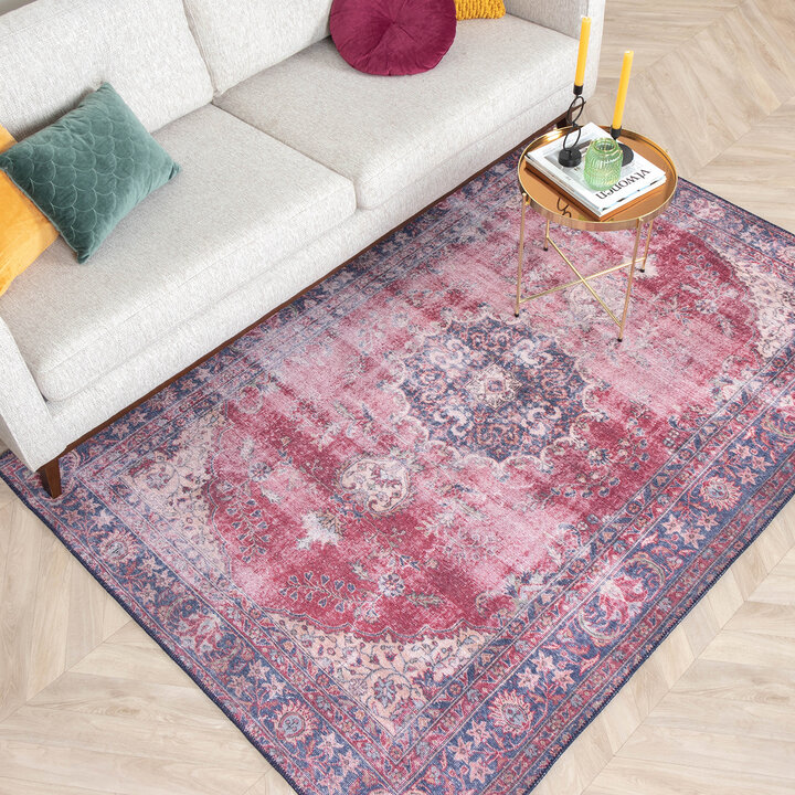 Teppich Vintage - Estate Medaillon Bordeaux Rot Outlet - 3