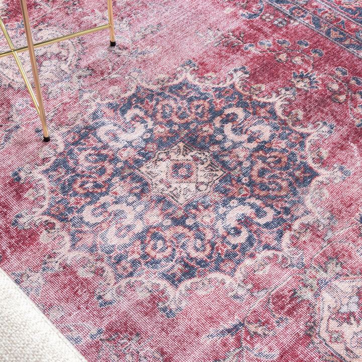 Teppich Vintage - Estate Medaillon Bordeaux Rot Outlet - 5