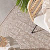 In- & Outdoor Jute Teppich - Atlas Aztec Braun Creme - thumbnail 2