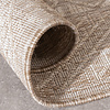 In- & Outdoor Jute Teppich - Atlas Aztec Braun Creme - thumbnail 6