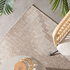 In- & Outdoor Jute Teppich - Atlas Diamond Braun Creme - thumbnail 2