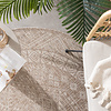 In- & Outdoor Jute Teppich Rund - Atlas Aztec Braun Creme - thumbnail 2