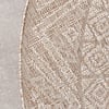 In- & Outdoor Jute Teppich Rund - Atlas Aztec Braun Creme - thumbnail 4