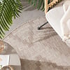 In- & Outdoor Jute Teppich Rund - Atlas Diamond Braun Creme - thumbnail 2