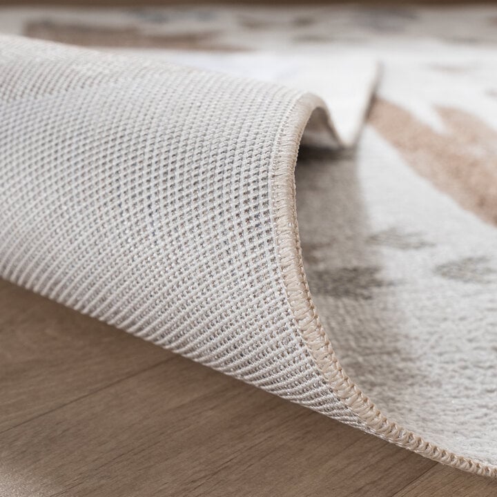 Waschbarer Kinderteppich - Mace Dino Creme - 6