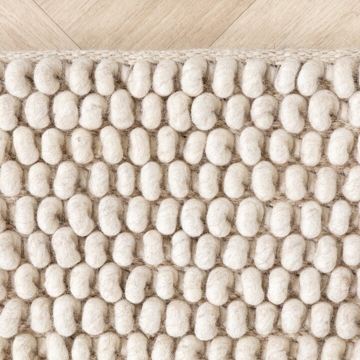 Wollteppich - Luminous Creme Weiß - 6