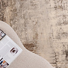 Teppich Abstrakt Rund - Xavier Scratch Taupe Grau - thumbnail 2