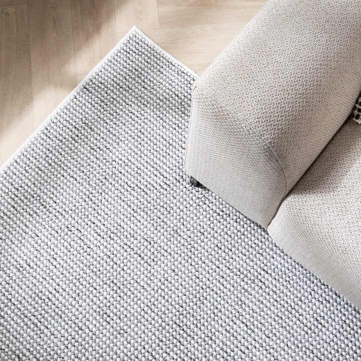 Kurzflor Teppich - Lykke Hellgrau - 2