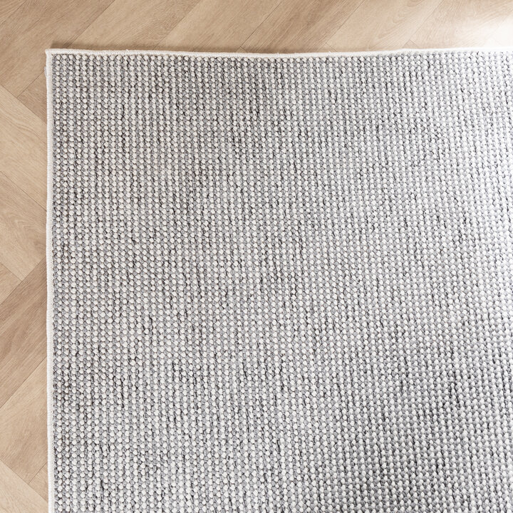 Kurzflor Teppich - Lykke Hellgrau - 5