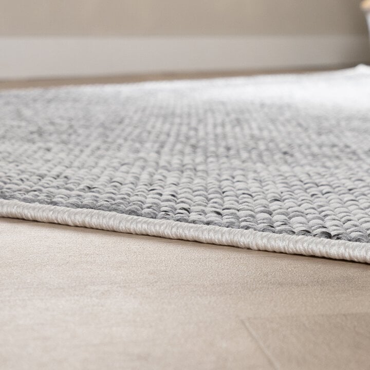 Kurzflor Teppich - Lykke Hellgrau - 6