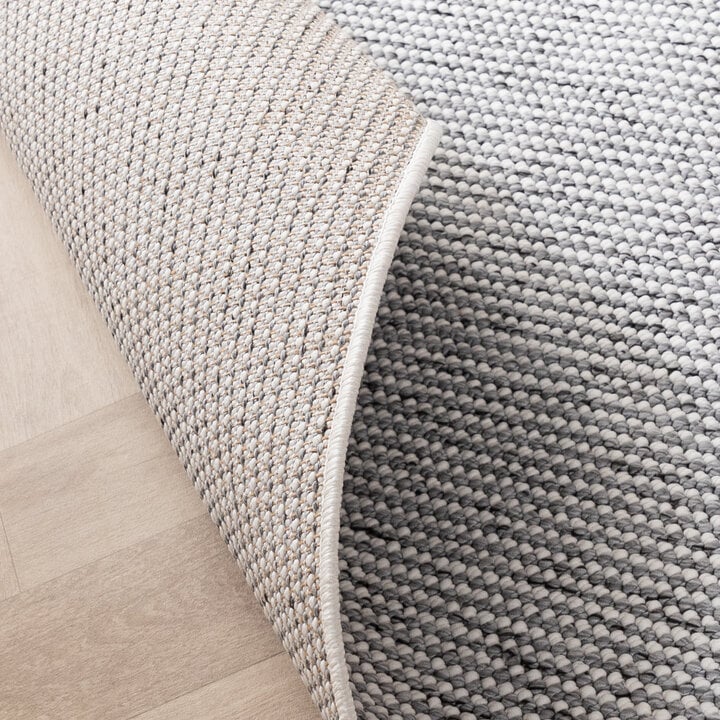 Kurzflor Teppich - Lykke Hellgrau - 7