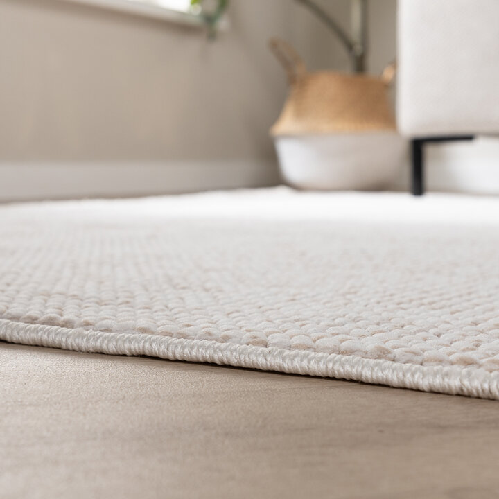 Kurzflor Teppich - Lykke Creme - 6