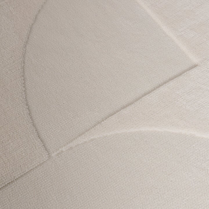 Runder Teppich Wohnzimmer - Charm Circles Weiß - 4