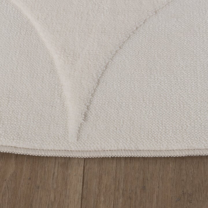Runder Teppich Wohnzimmer - Charm Circles Weiß - 6
