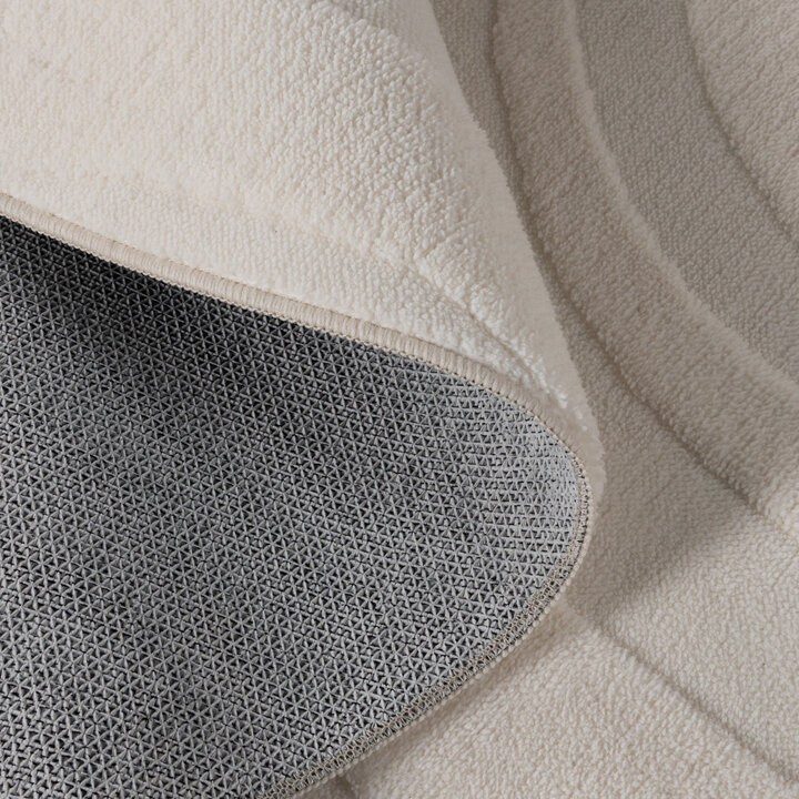 Runder Teppich Wohnzimmer - Charm Shapes Weiß - 7