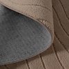 Runder Teppich Wohnzimmer - Charm Waves Beige - thumbnail 7