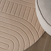 Runder Teppich Wohnzimmer - Charm Arches Beige - thumbnail 3