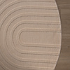 Runder Teppich Wohnzimmer - Charm Curves Beige - thumbnail 5