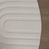 Runder Teppich Wohnzimmer - Charm Curves Weiß - thumbnail 5