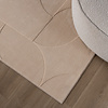 Teppich Wohnzimmer - Charm Circles Beige - thumbnail 3
