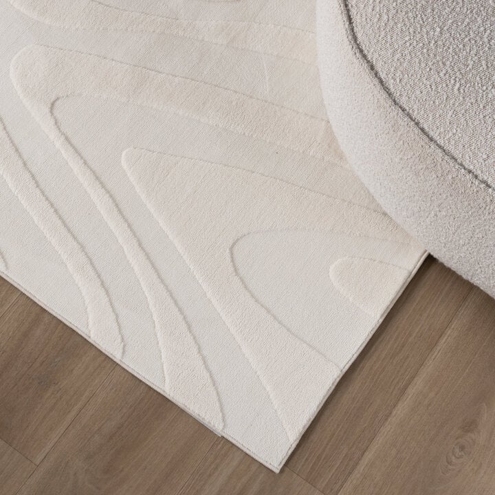 Teppich Wohnzimmer - Charm Shapes Weiß - 3