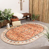Vintage Gartenteppich Oval - Santo Flora Terrakotta - thumbnail