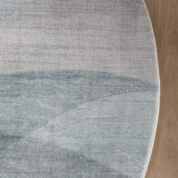 Moderner Teppich Rund - Field Grün - 5