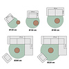 Moderner Teppich Rund - Field Taupe - thumbnail 8