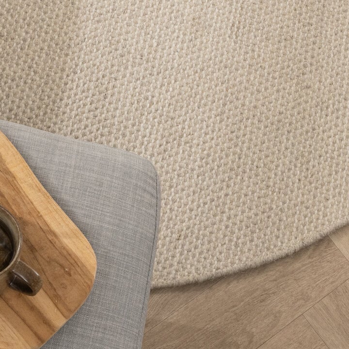 Wollteppich Rund - Bliss Creme Weiß - 3
