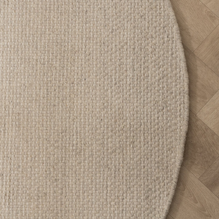 Wollteppich Rund - Bliss Creme Weiß - 5