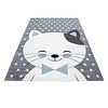 Kinderzimmerteppich - Anna Katze Blau - thumbnail 1
