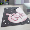 Kinderzimmer Teppich - Anna Elefant Rosa - thumbnail