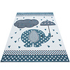 Kinderzimmer Teppich  - Anna Elefant Regenschirm Blau - thumbnail 1