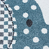 Kinderteppich Rund - Anna Elefant Regenschirm Blau - thumbnail 1