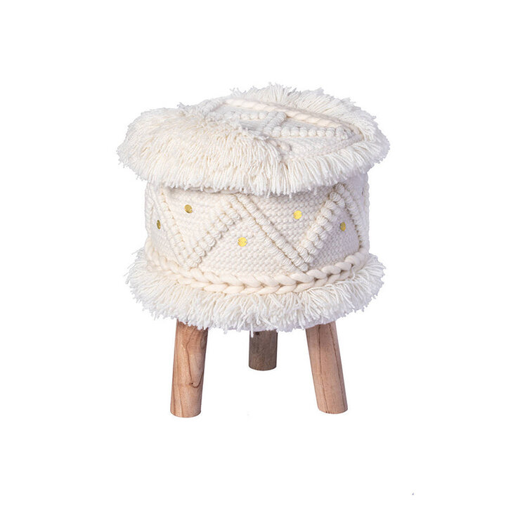 Boho Hocker - Basai 525 Creme - 1