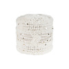 Kleiner Boho Hocker - Basai 425 Creme Grün - thumbnail 1