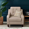 Leder Kissen Patchwork - Filz 100 Beige Gold - thumbnail