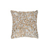 Leder Kissen Patchwork - Filz 100 Beige Gold - thumbnail 1