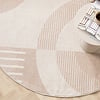 Skandinavischer Teppich Rund - Aurora Shapes Beige - thumbnail 3