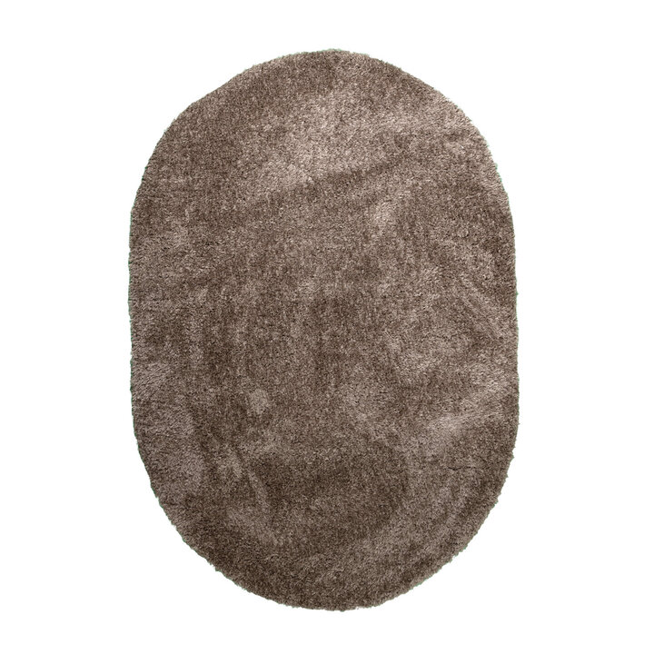 Shaggy Teppich Oval - Blaze Taupe - 1