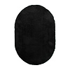 Shaggy Teppich Oval - Blaze Schwarz - thumbnail 1