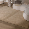 Teppich Wohnzimmer - Charm Waves Beige - thumbnail