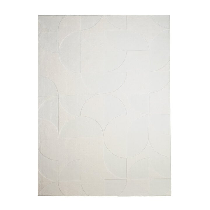 Teppich Wohnzimmer - Charm Circles Weiß - 1