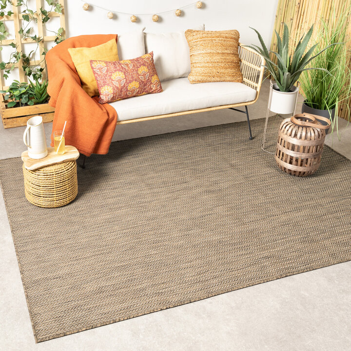 In-& Outdoor Teppich - Malta Arrow Natur