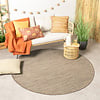 In- & Outdoor Teppich Rund - Malta Arrow Natur - thumbnail