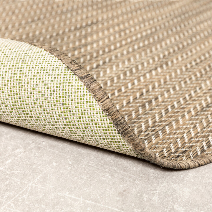 In- & Outdoor Teppich Rund - Malta Arrow Natur - 7