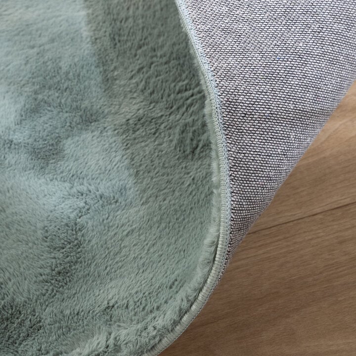 Flauschiger Teppich - Cozy Grün - 7