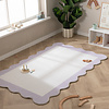 Teppich Kinderzimmer - Cloudy Border Lila - thumbnail