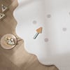 Teppich Kinderzimmer Rund - Cloudy Dots Weiß - thumbnail 2
