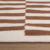 Baumwollteppich - Dazzle Blocks Braun Weiß - thumbnail 6